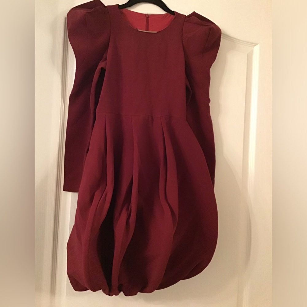 Elegant Burgundy Kids Dress
